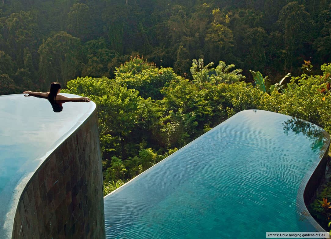 Piscine a débordement Ubud Hanging gardens à Bali